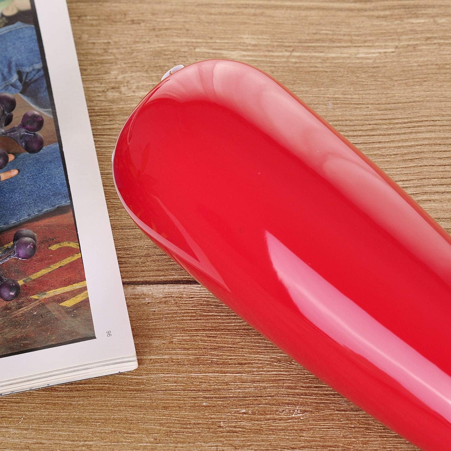 VanEnjoy 9.4" Red High Creative Oblique Opening Design Desktop Ceramic Vase Home Office Decoration Vases - Image 4