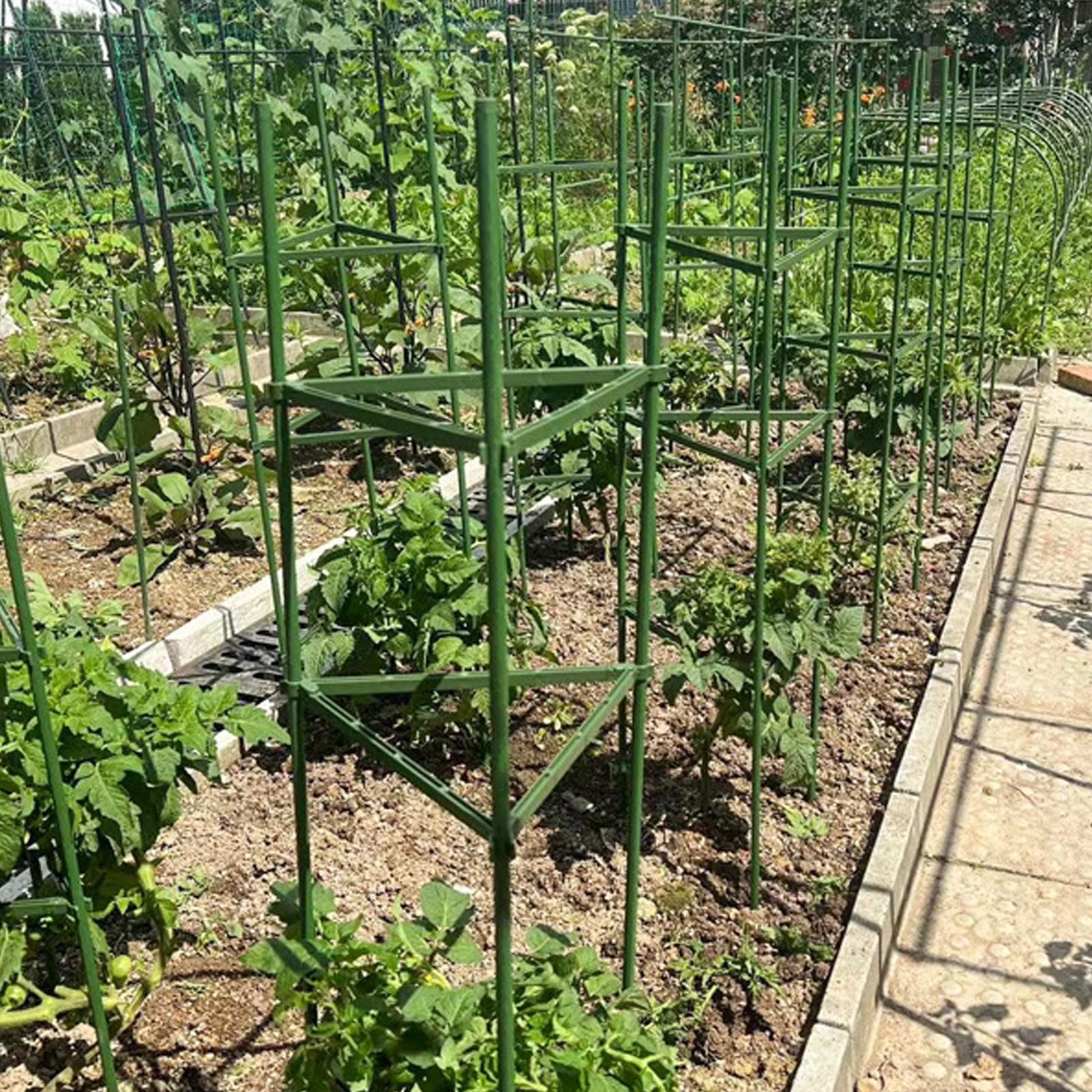 Tomatenkäfig-Set, 3 Stück à 140 Cm – Rankgitter Aus Beschichtetem Stahl, Für Tomaten, Gurken & Kletterpflanzen