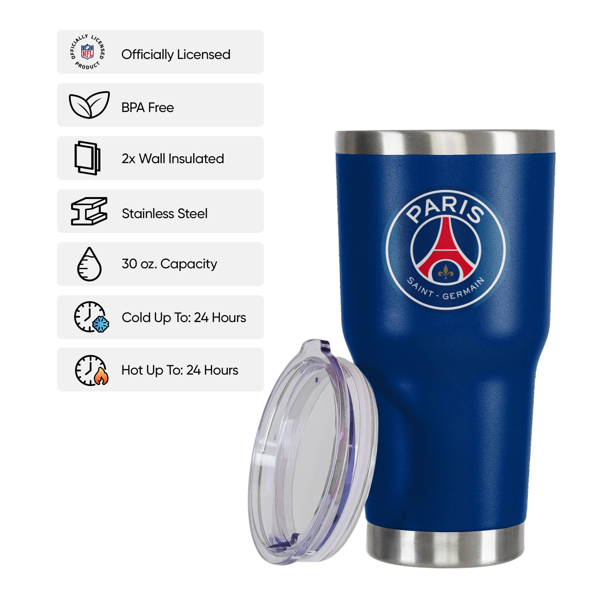 FOCO Produit officiel sous licence Paris Saint-Germain FC Gobelet 850 ml