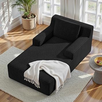 Boneless Sofa Cloud Sofa with Sleep Function 160 cm Black