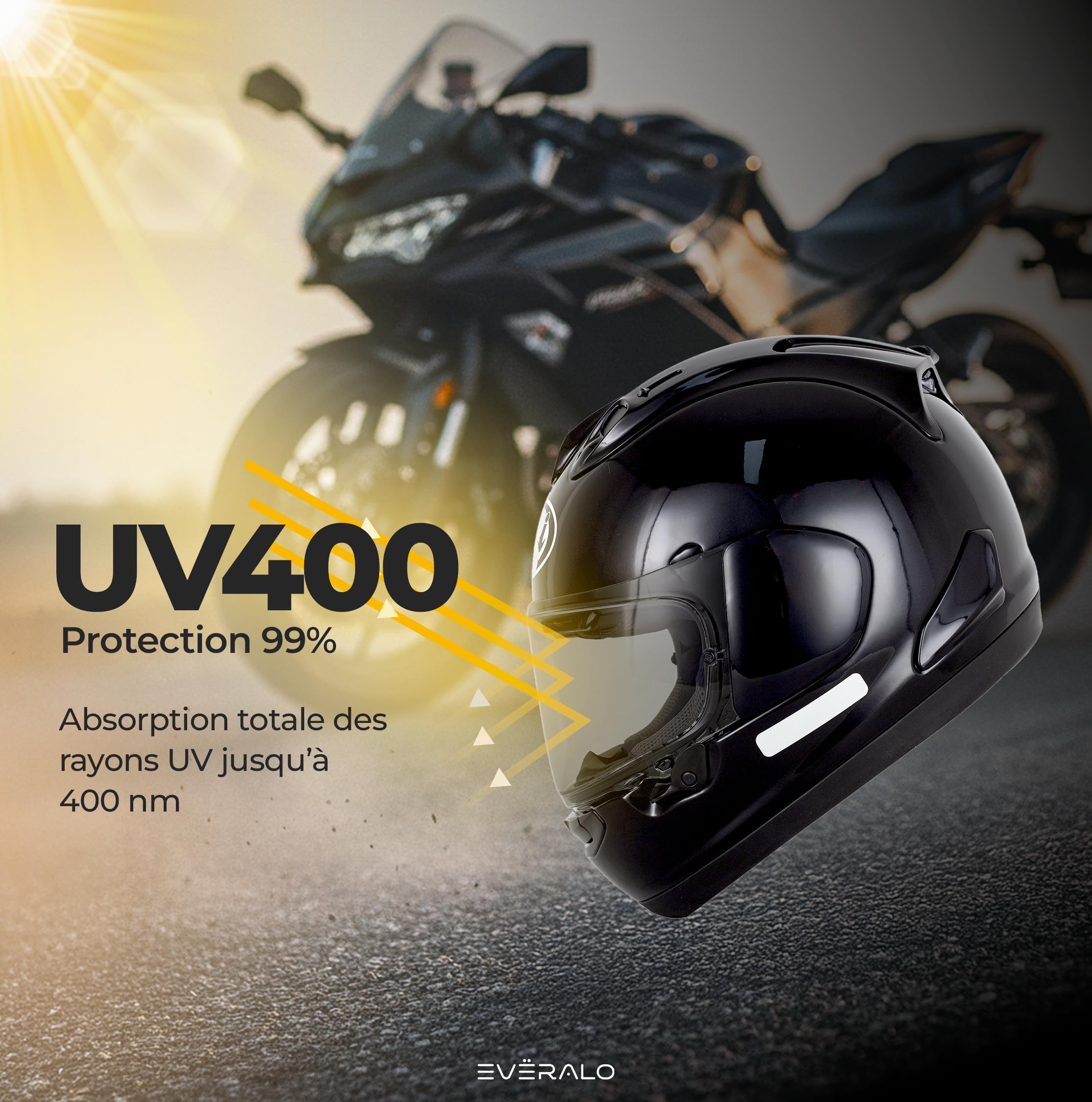 Visière pour Casque Arai Chaser X - Rx7v - Rx7x - Quantic - Vas-v | Écran compatible aussi avec Quantum X - Concept X - Concept Xe - Renegade V - Profile V - Qv Pro - Signet X - Defiant X