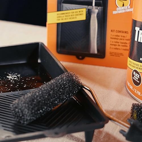 Miniatura 4 de Gorilla Revestimiento de caja de camioneta premezclado listo para aplicar, 1 galón negro - Revestimiento protector texturizado duradero, evita el