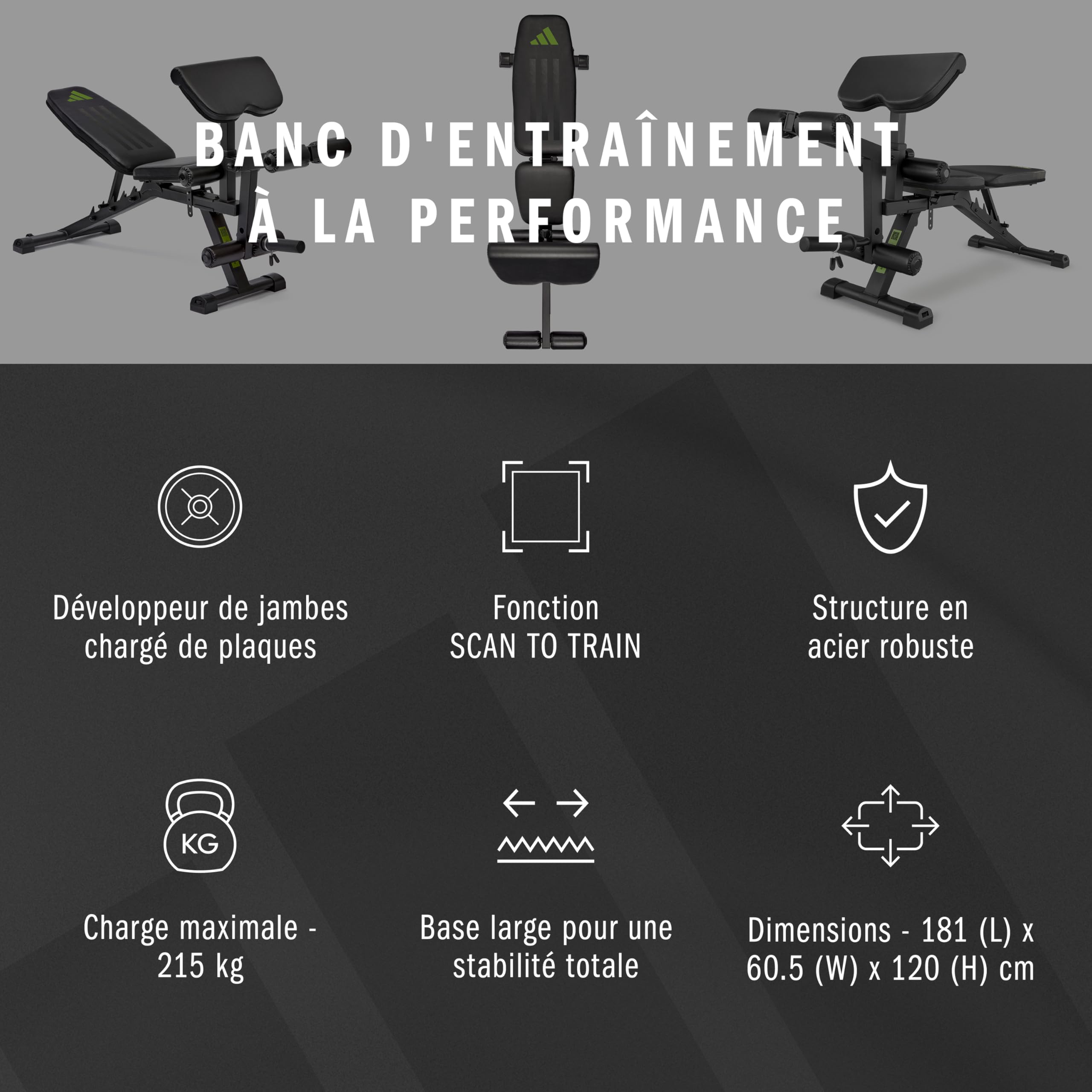 adidas Banc de musculation performant