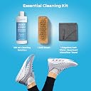 STEPEASE Shoe Cleaning Kit with 100 mL Shoe Cleaner Bottle,1 Soft Brush & 1 Microfiber Cloth - Suitable for Sneaker, Canvas, Knit, Trainers, Multi-Material & Sports Shoes -Travel-Friendly Cleaning Kit gallery image
