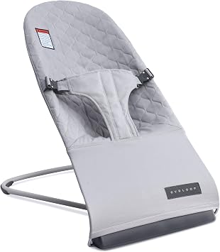 Safe & Sustainably-Made Bouncer, Organic Cotton and Wool Cover, Made with 100% Recycled and Regenerative Materials, Buyback Guarantee with 20% Cashback Rebate, Newborn to Toddler