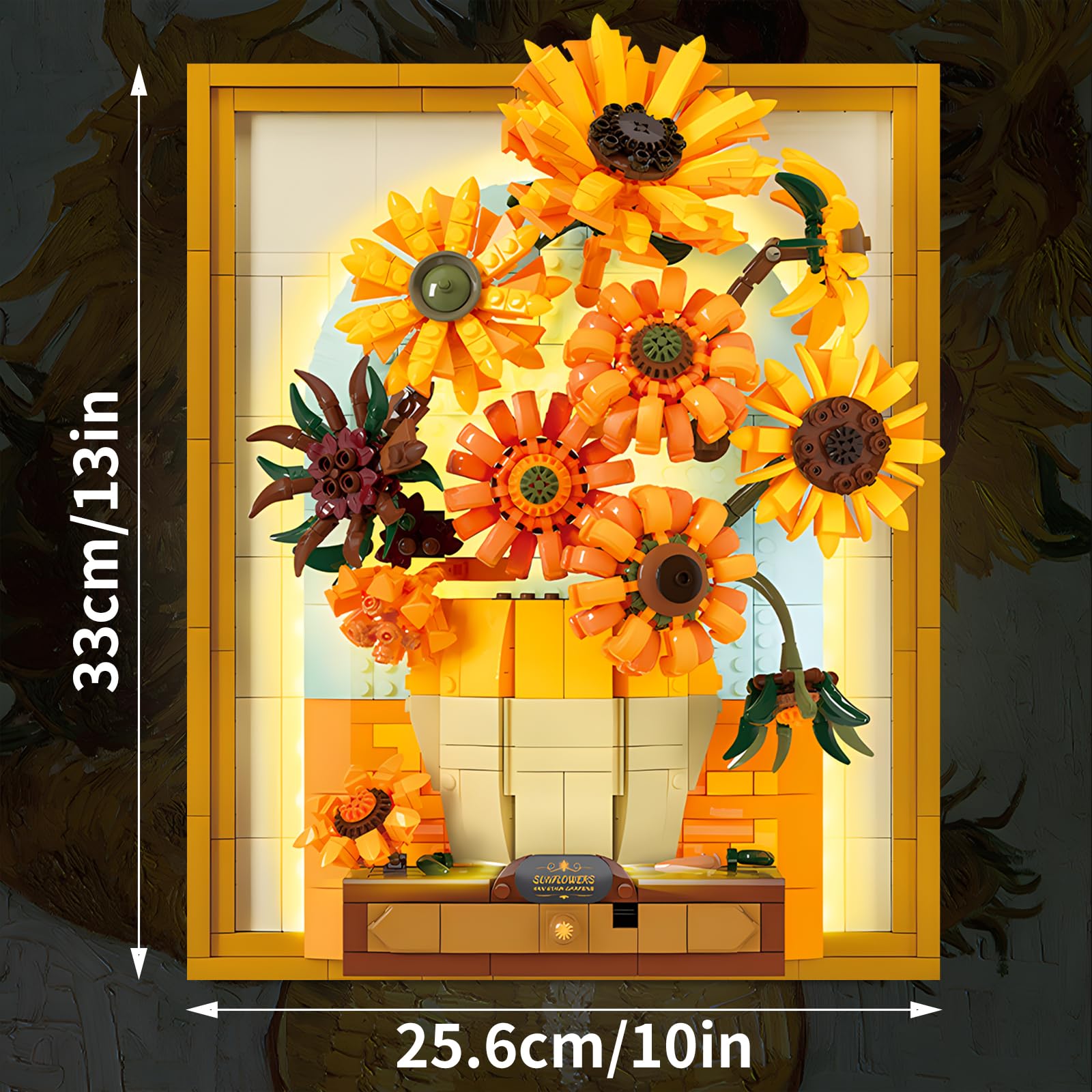 Amazon.com: CAXIMSY Flowers Sunflower Building Block Sets Crafts
