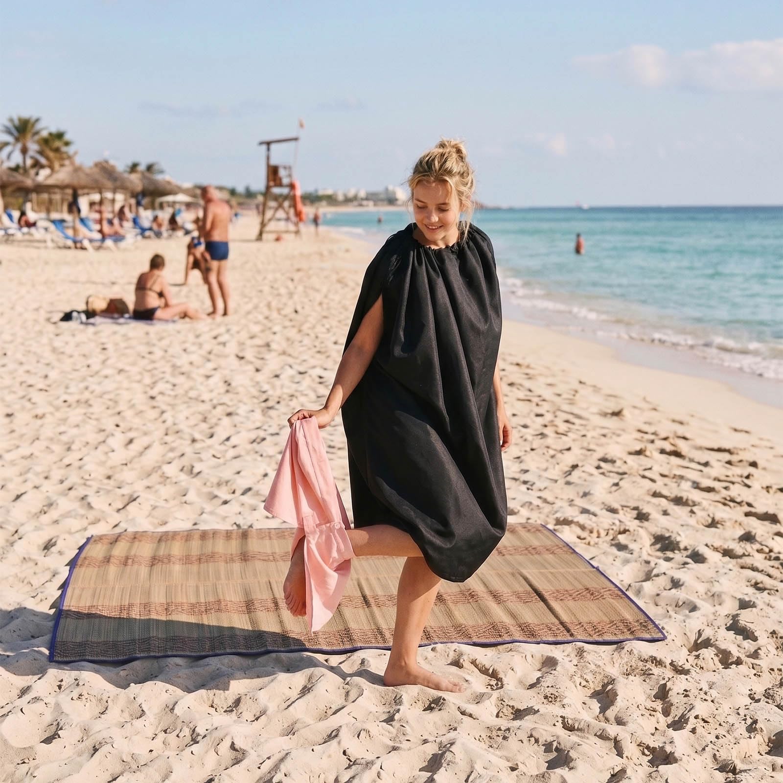 CoolChange Poncho pour se Changer avec Ouvertures aux Bras