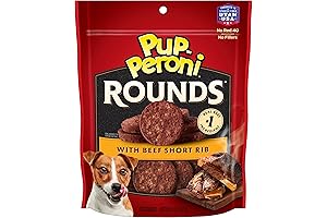 Puperoni Training Treats for Dogs with Beef Short Rib Rounds