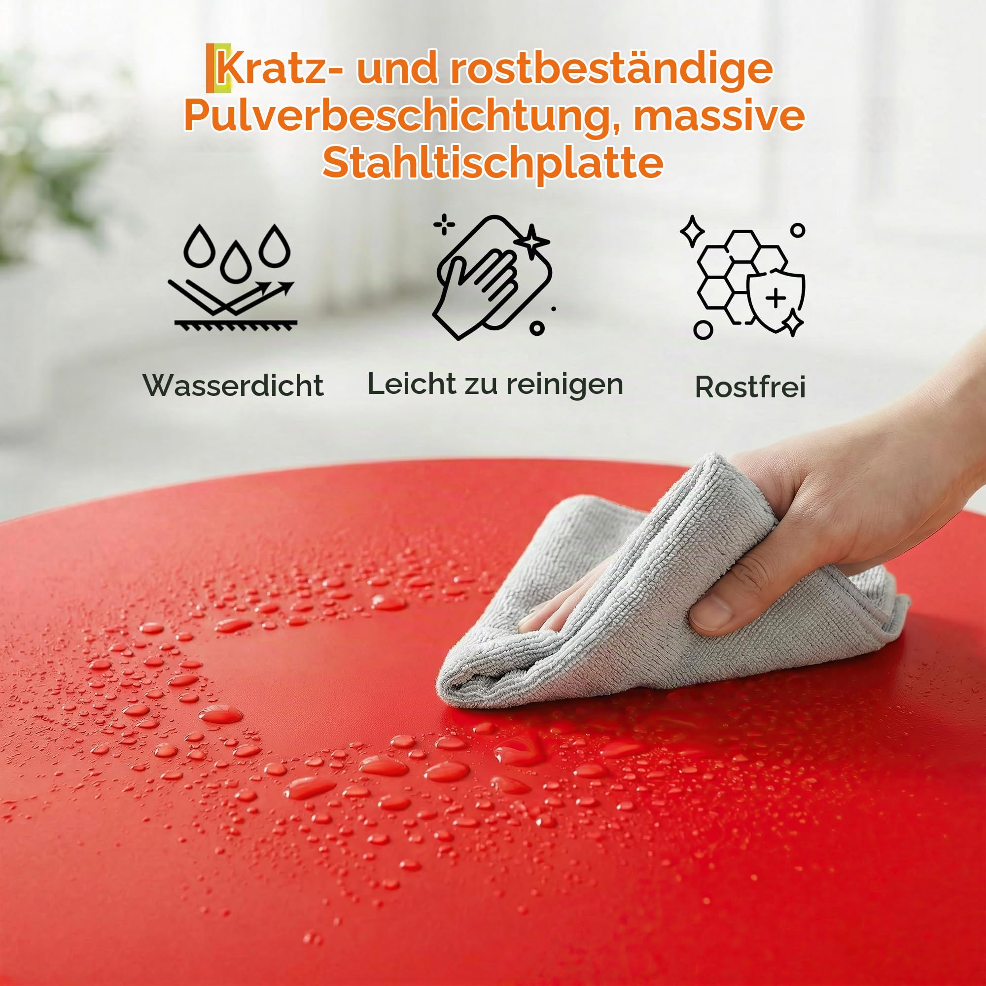 Bistroset 3-Teilig Mit Bistrotisch&2 Klappbaren Stühlen, Gartenmöbel Set