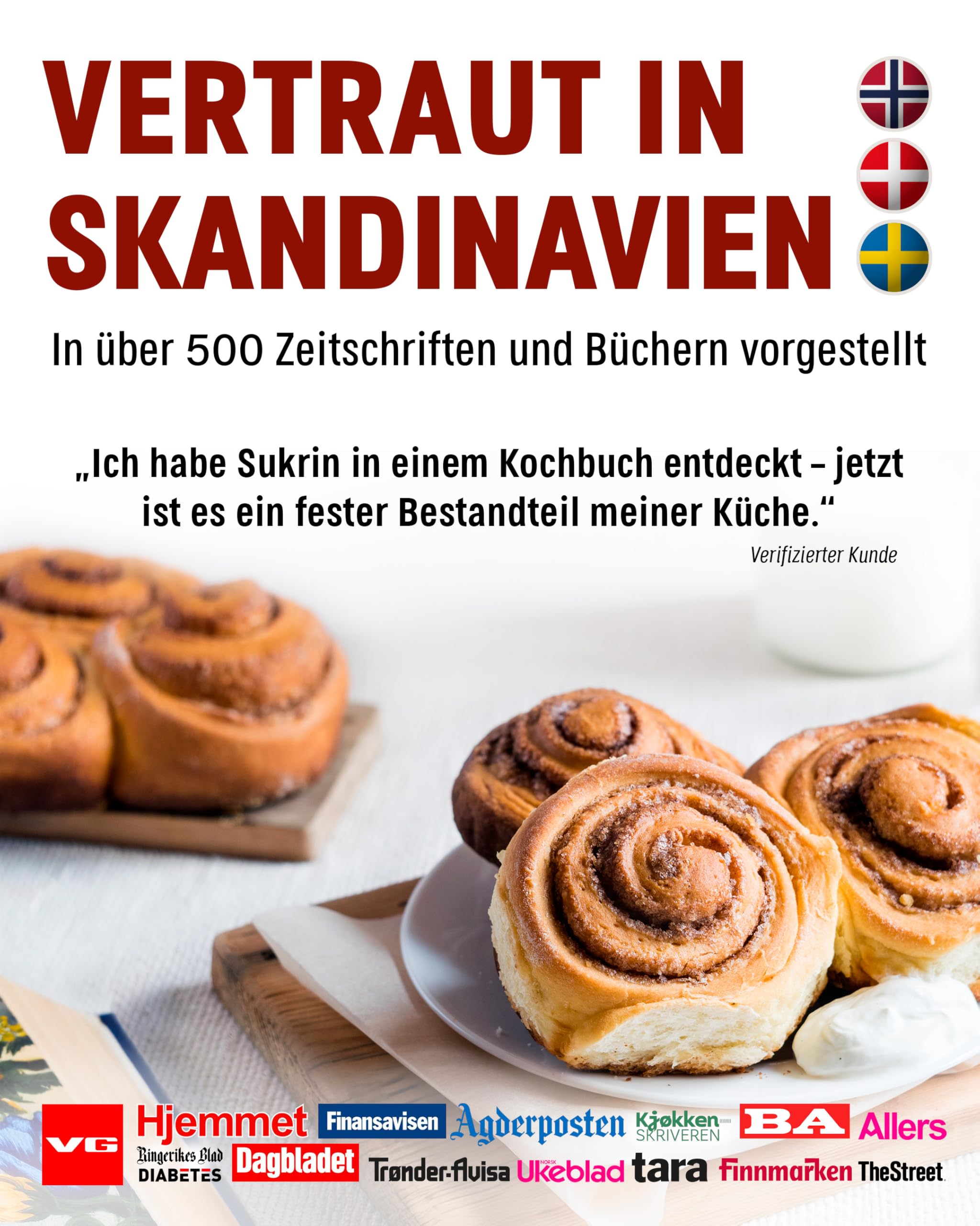 SUKRIN Gold natürliche Alternative zu Brauner Zucker und Rohrzucker, kalorienfreier Zuckerersatz mit Erythrit Stevia Mischung, Zucker Ersatz, vegan, glutenfrei, Non-GMO, keto-freundlich, 12x 500g