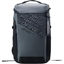 ASUS ROG Ranger BP2701 Cybertext Edition Laptop Backpack for Gaming Laptops up to 18 Inches 24 L Volume Water-Repellent Robust and Lightweight Cybertext Grey