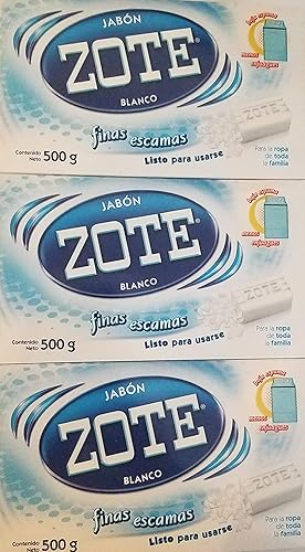 Jabon Zote Blanco - Copos de lavandería (3 unidades)