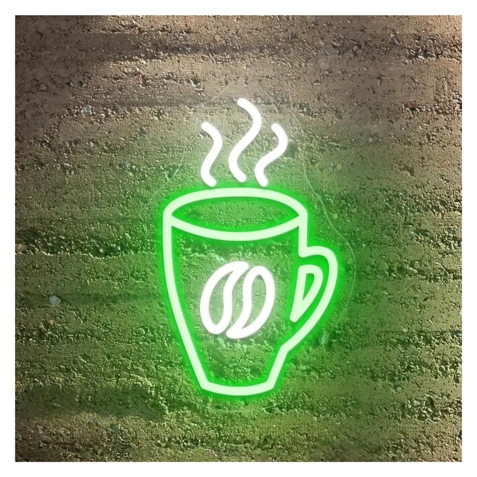 RONGCH Hanging Art Neon Signs Coffee Cup Neon Sign Light Dimmable for Cafe Drink Shop Business Home Bar Wall Decor(40cm)
