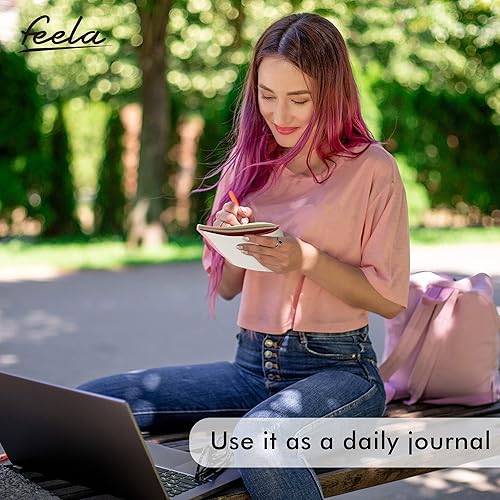 Miniatura 9 de Feela - 36 paquetes de cuadernos de tapa blanda a granel, cuadernos en blanco rayados para viajes para mujeres y hombres, cuadernos rayados para la