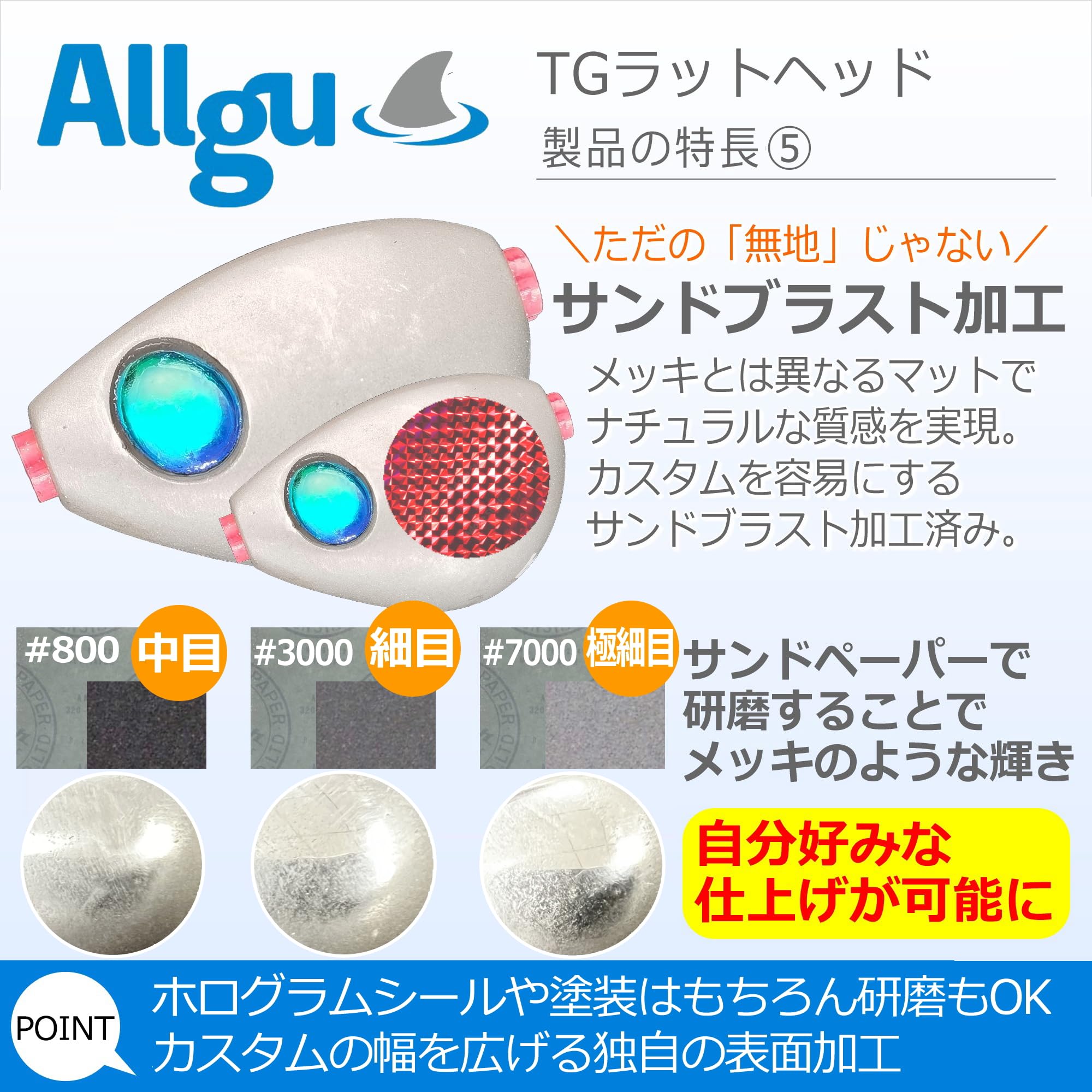 Amazon.co.jp: Allgu タングステン タイラバ ヘッド 鼠流TG(そ