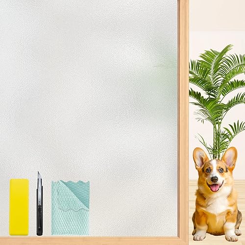 Niviy - PelĂcula de privacidad grabada para ventana esmerilado y estático no adhesiva para oficina en casa 175 x 787 pulgadas Niviy - PelĂcula de privacidad grabada para ventana esmerilado y estático no adhesiva para oficina en casa 175 x 787 pulgadas