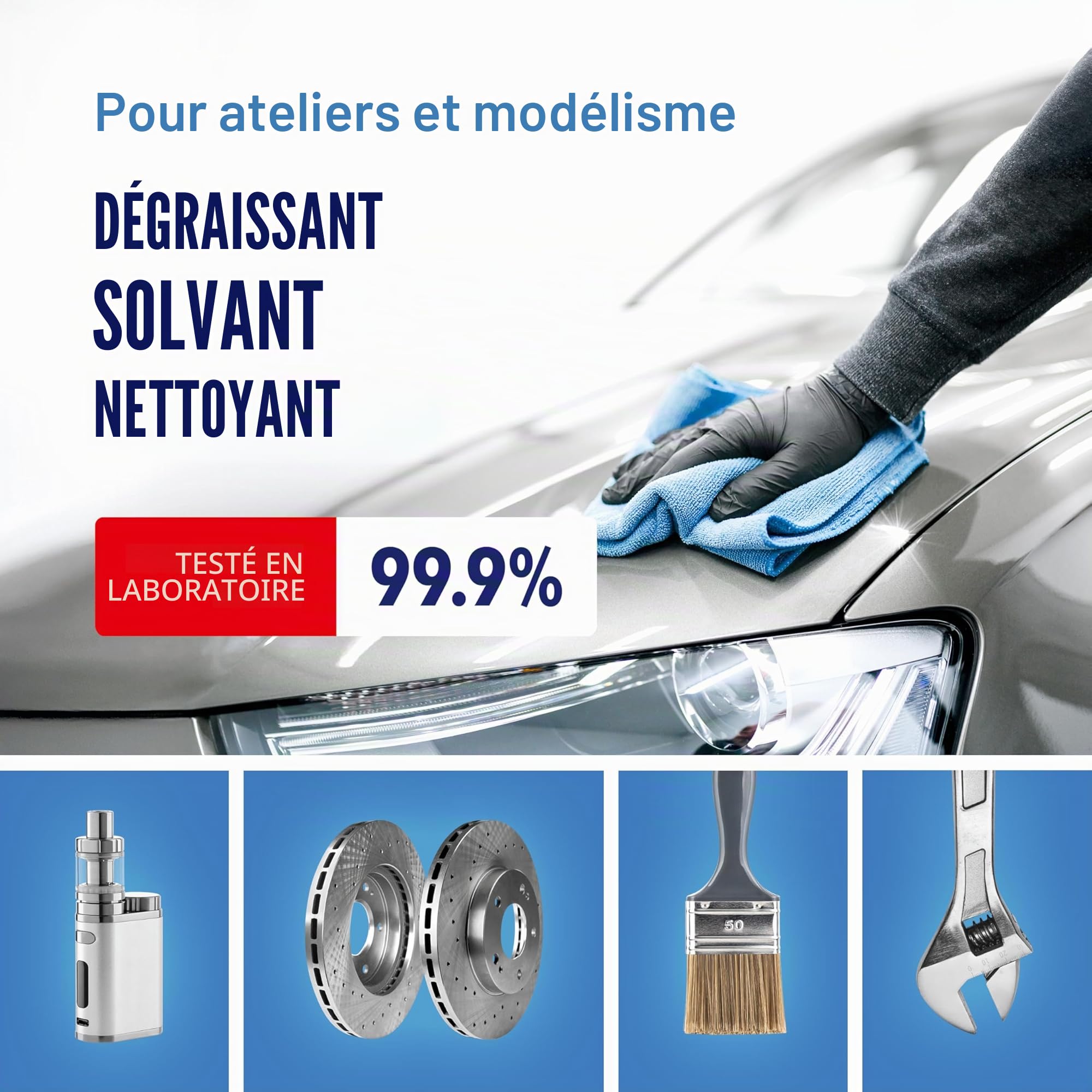 WoldoClean Isopropanol 99,9% Alcool Isopropylique 1L - IPA Haute Pureté, Incolore & Inodore, Sans Résidu pour Électronique, Imprimante 3D, Verre & Métal