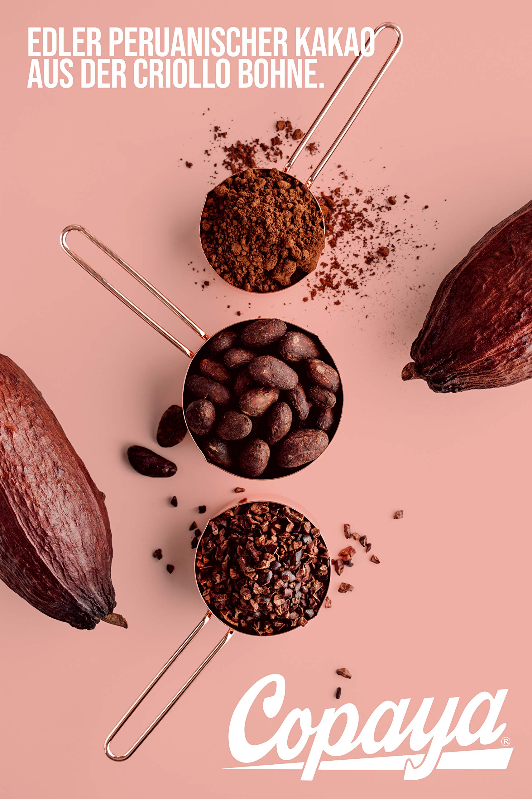 Copaya Bio Kakao Nibs Roh 1000g Ungeröstet Ungesüßt