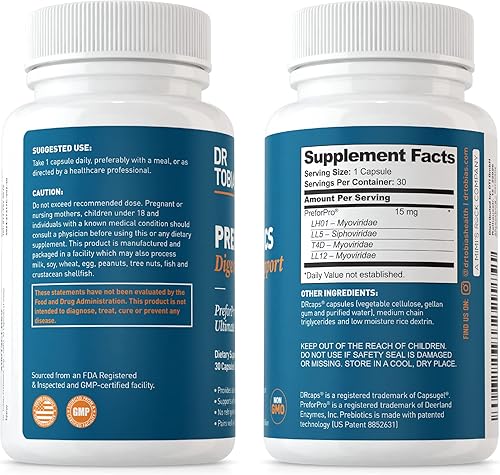 Miniatura 6 de Prebiotico definitivo del Dr Tobias el complemento perfecto y el suplemento estimulador para cada probiótico estimulador probiótico PreforPro