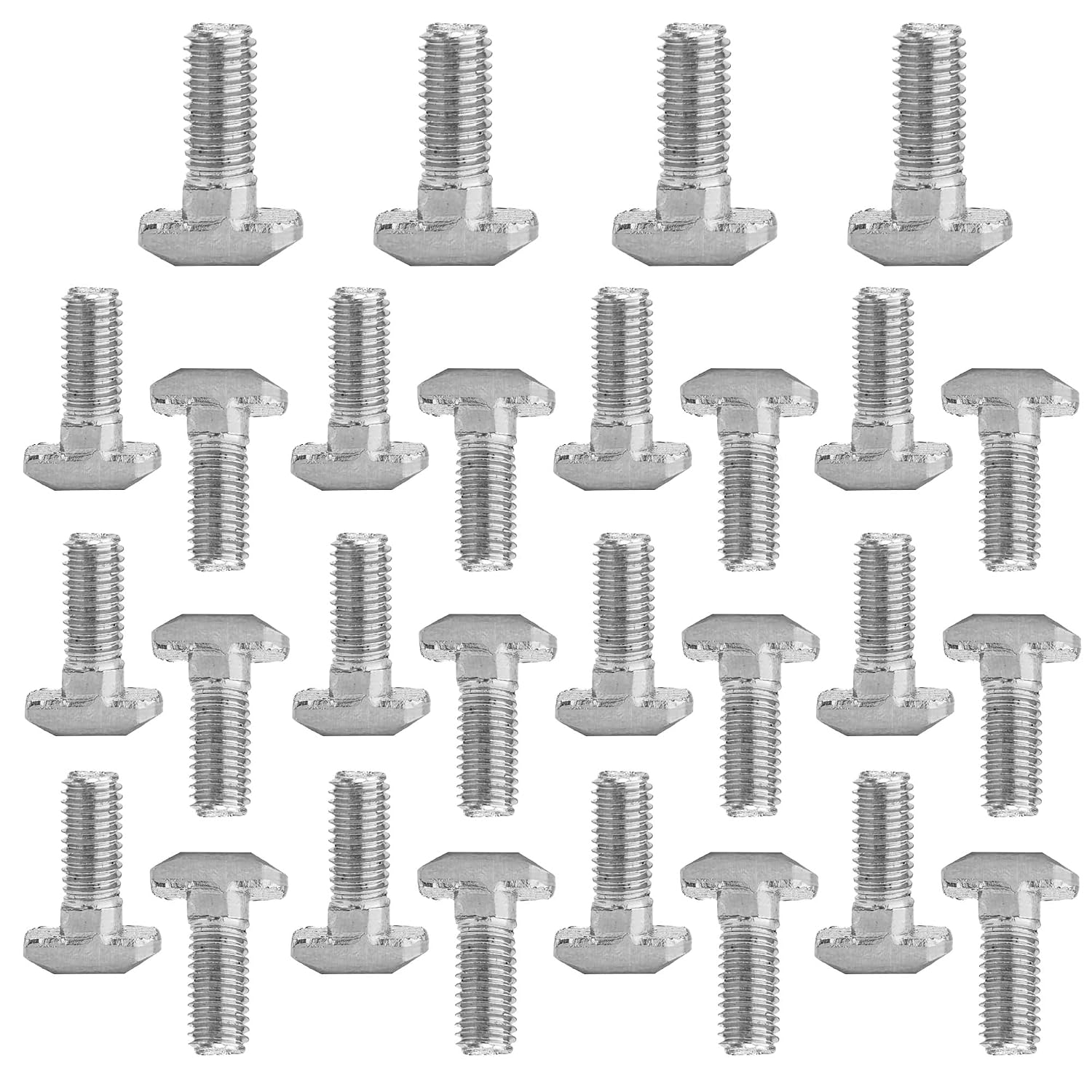 20PCS M8x20mm T-Slot Bolts, Drop-in Hammer Head Fasteners for 4040 Series 8mm Aluminum Profile, Sliding T-Nuts with Metric Thread