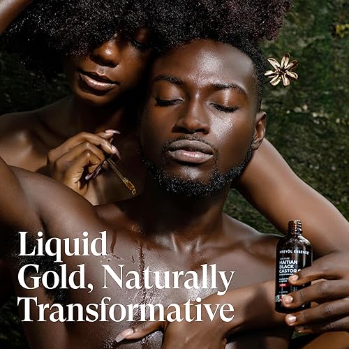 Vista 8 de Kreyol Essence - Haitian Black Castor Oil for Skin and Hair, Glass Bottle Cold Pressed Hexane Free Fuller-Looking Hair