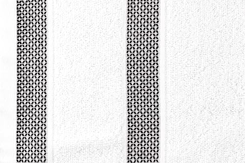 Miniatura 5 de CASA COPENHAGEN Solitaire - Juego de 6 toallas - Blanco nieve, 600 GSM 2 toallas de baño 2 toallas de mano 2 toallitas, diseñado en Dinamarca, hecho