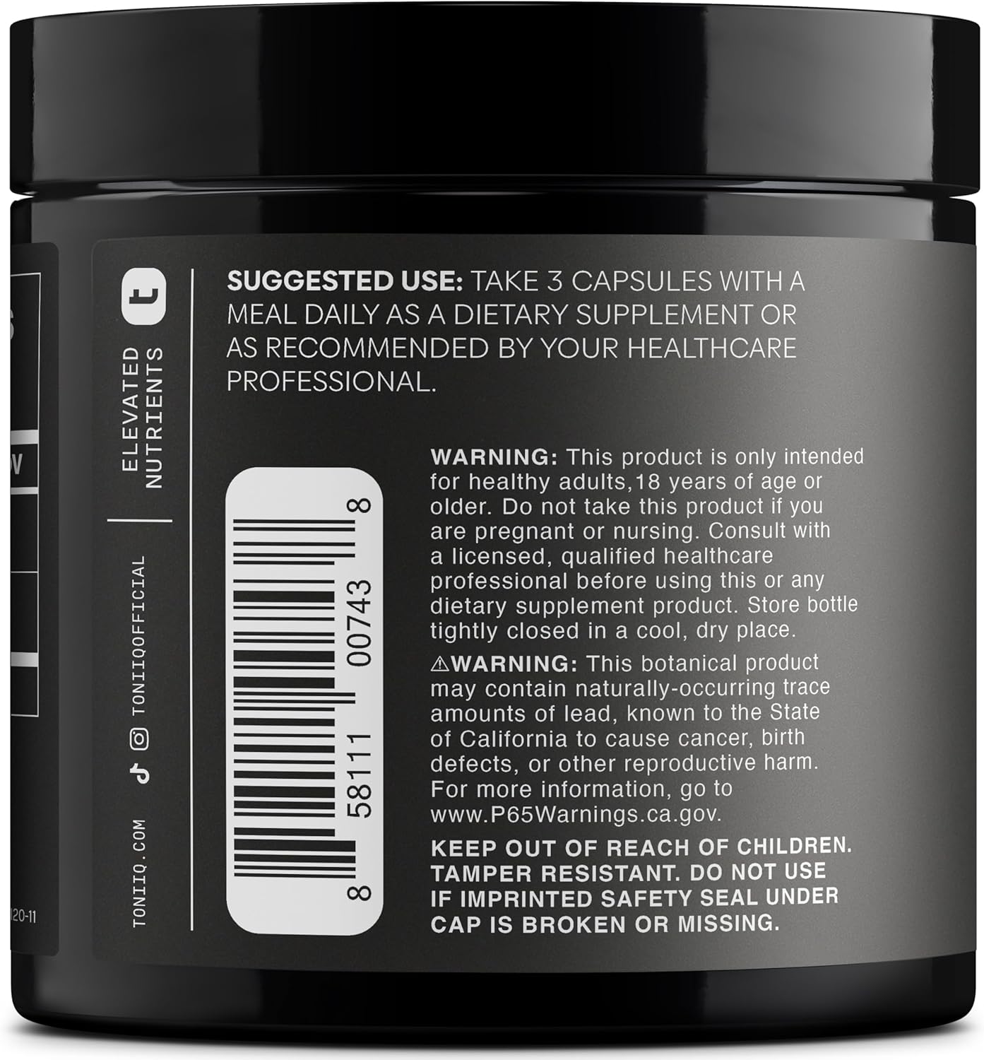 Toniiq Apple Cider Vinegar Capsules - Ultra High Potency 2,010mg Formula with 20% Acetic Acid & Cayenne Pepper - Made with The Mother - Third-Party Lab Tested - 120 Capsules - Image 3