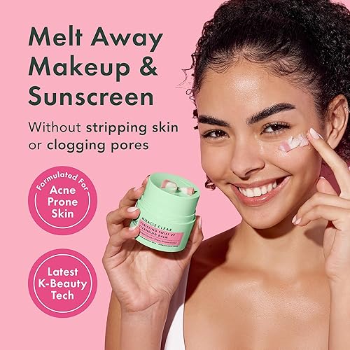 Miniatura 2 de Rael Removedor de maquillaje, bálsamo limpiador Miracle Clear  Bálsamo removedor de maquillaje Twist-Up con salvado de arroz y aceites de jojoba,