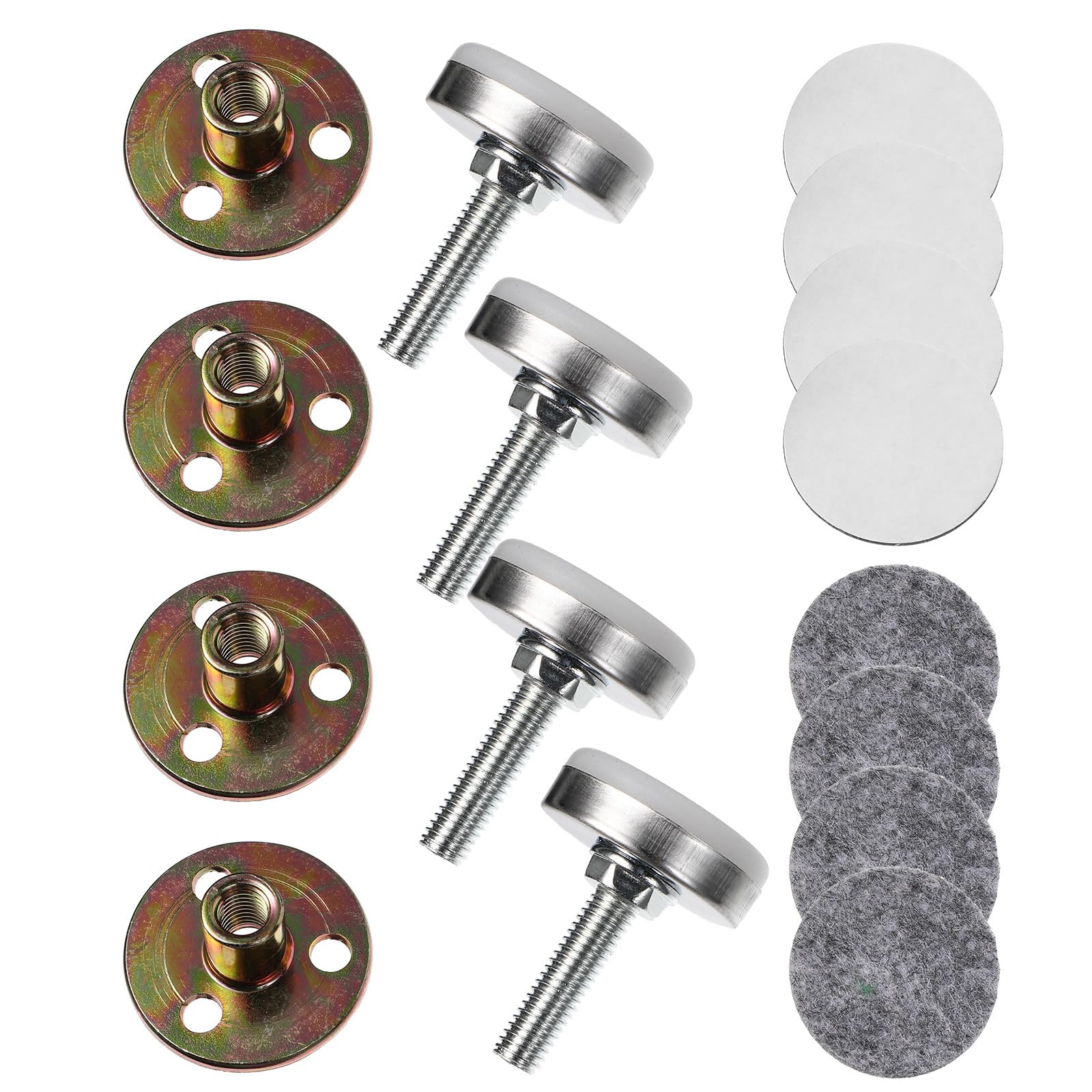 Niveladores de patas decorativos color cobre para elevar la altura de camas y sofás 1