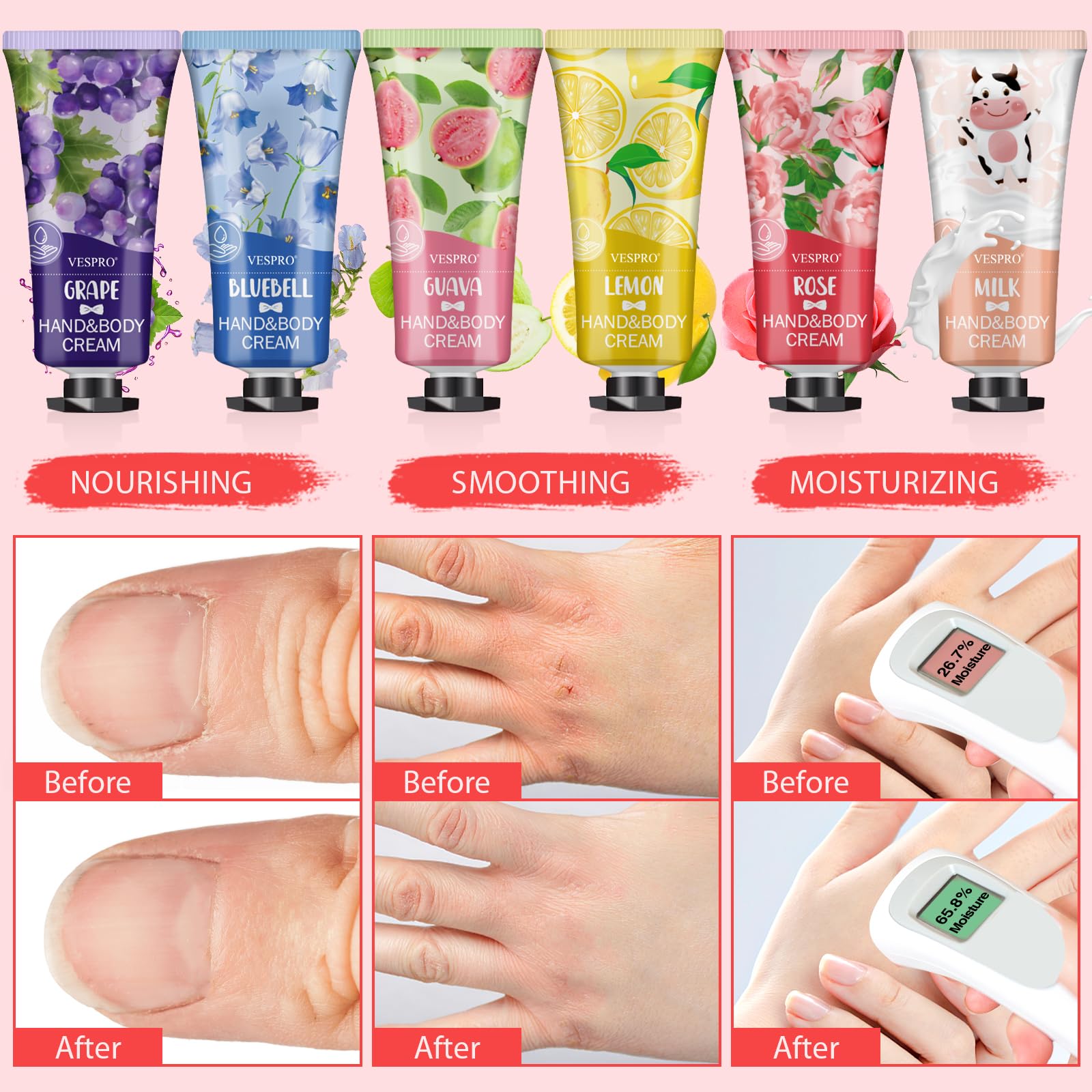 VESPRO Hand Cream Gift Set - 140 Mini Lotions -5 VESPRO Hand Cream Gift Set - 140 Mini Lotions -5
