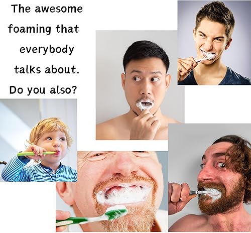 Miniatura 8 de 90 tabletas de pasta de dientes en tubo de vidrio de repuestoreciclaje - Para viajes y uso diario en la oficina en casa - Nano hidroxiapatita, sin