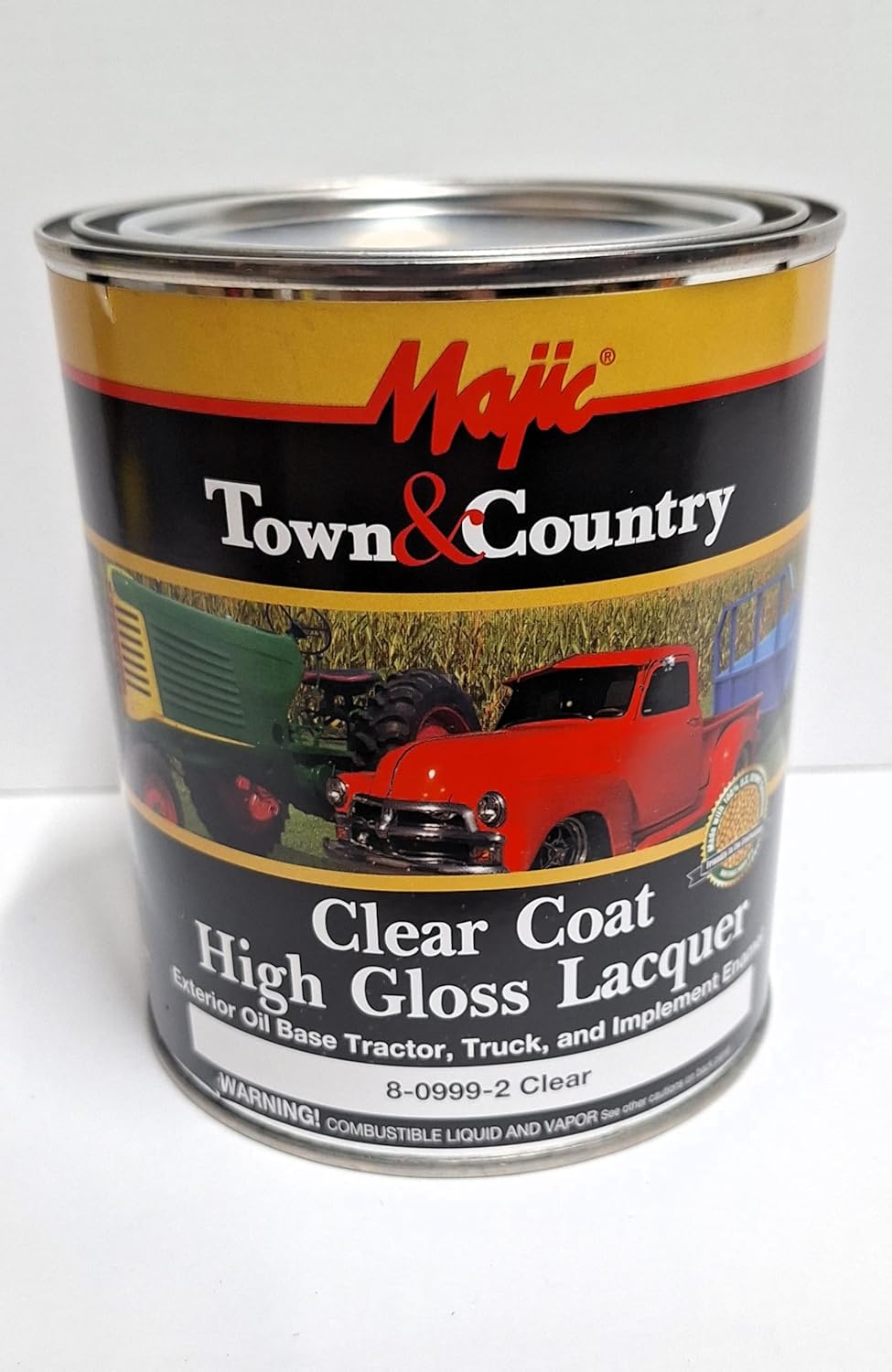 1 Quart Clear Coat High Gloss Lacquer for Tractor, Truck, Car, Implements, Automotive