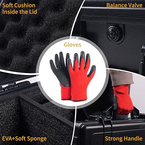 Miniatura 6 de Estuche rígido para compresor de aire para inflador de neumáticos DEWALT 20V MAX DCC020IB, a prueba de polvo, impermeable, a prueba de golpes, para