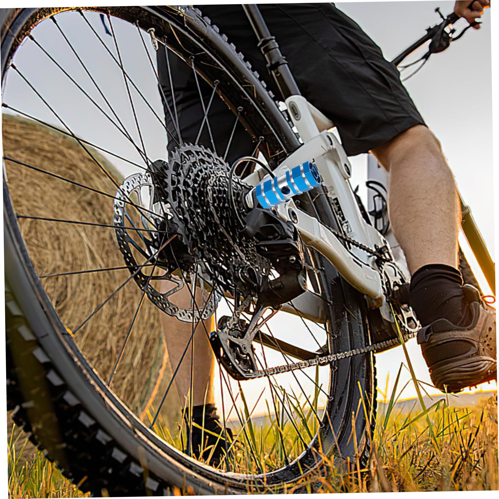 LIOOBO Mountain Bike Rear Seat Axle Pegs Aluminum Alloy 60kg Weight Quick Release for Bike Sturdy Construction