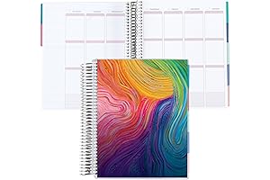 erin condren undated planner: Amazon Exclusive Coiled Undated LifePlanner - Evolve Classic Cover, Platinum Coil