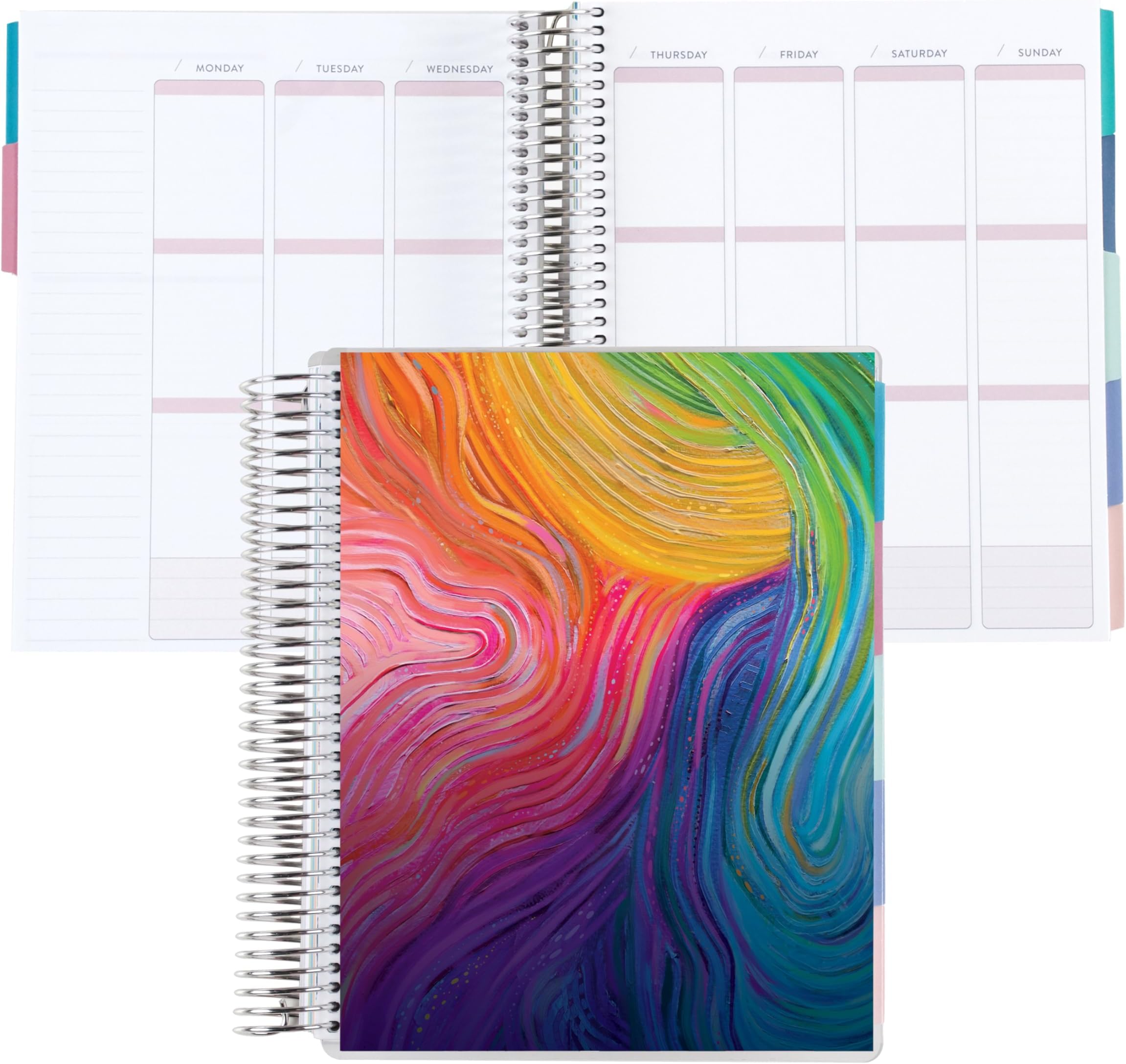 Amazon Exclusive Coiled Undated LifePlanner - Evolve Classic Cover, Platinum Coil