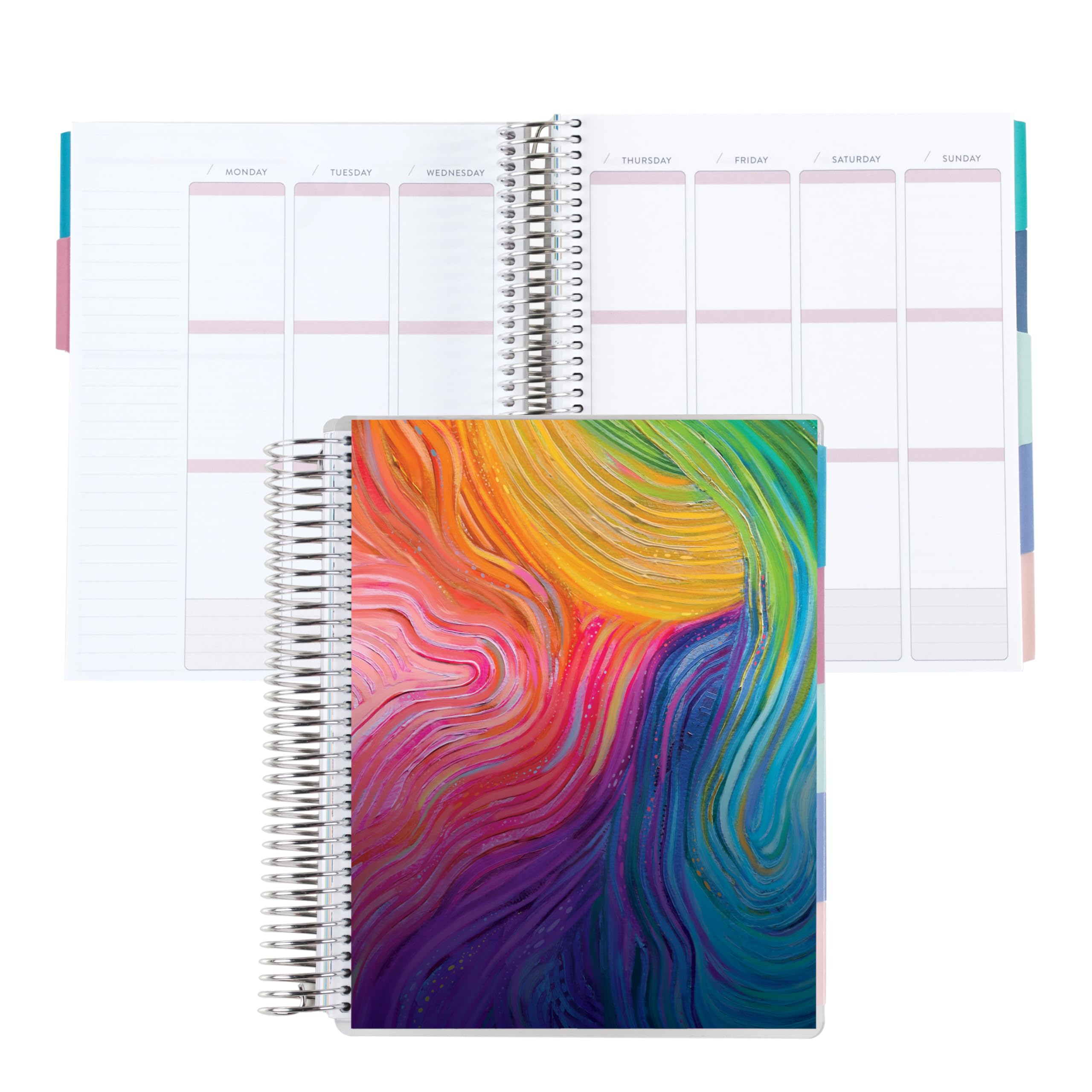 Amazon Exclusive Coiled Undated LifePlanner - Evolve Classic Cover, Platinum Coil