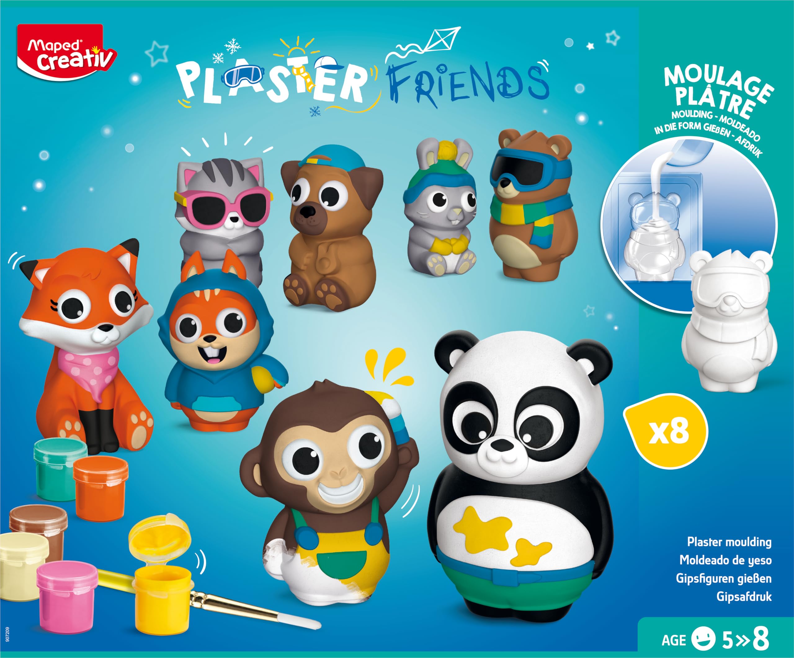 Maped Creativ - Plaster Friends Maxi Coffret - Kit Complet De Création