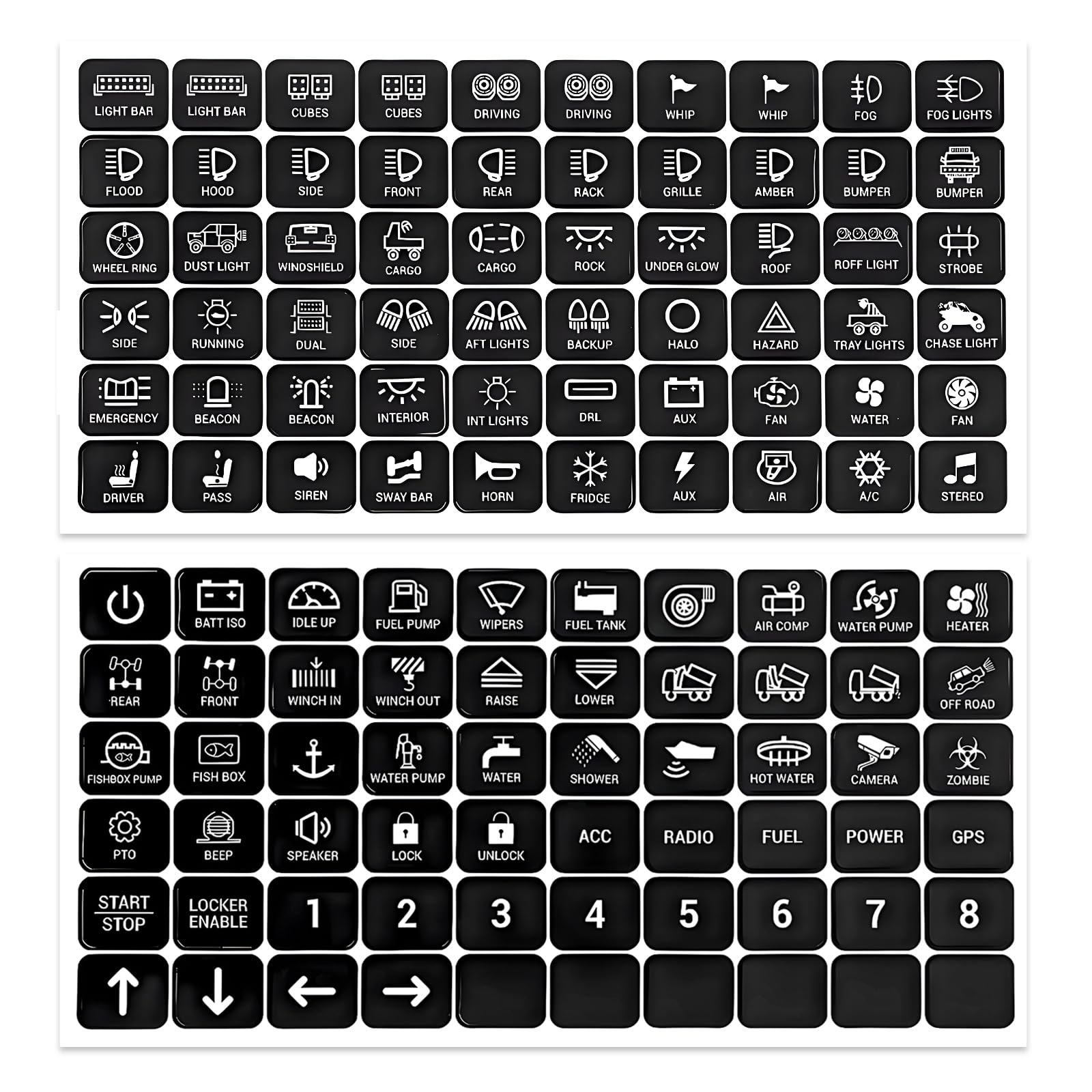 Snapklik.com : KVAEY 120 PCS Car Decal Stickers, Graphic Text Auto ...
