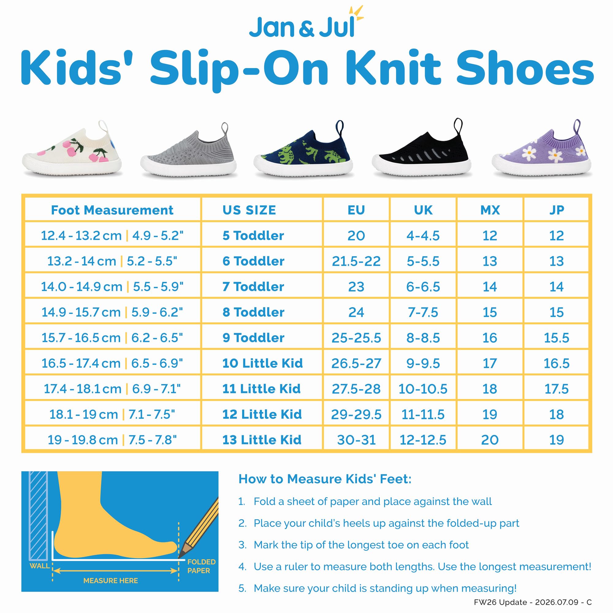 Jan & Jul Chaussures en Tricot Graphique | Baskets Respirantes (bébé, Tout-Petit, Petit Enfant)