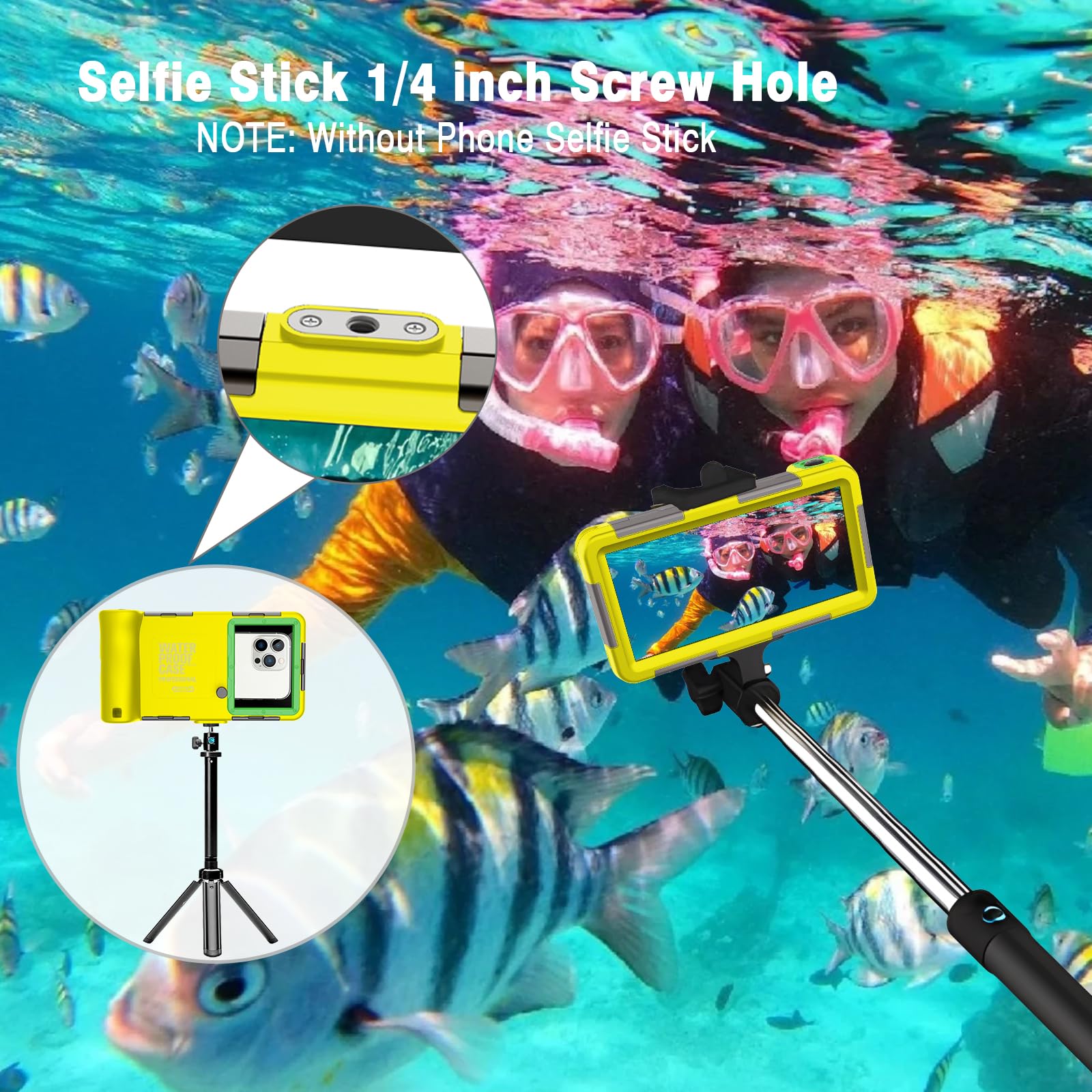 Funda Impermeable IPX8 Resistente al Agua Profunda 15 m Universal Buceo Profesional teléfono subacuático Funda para iPhone Samsung Huawei Xiaomi