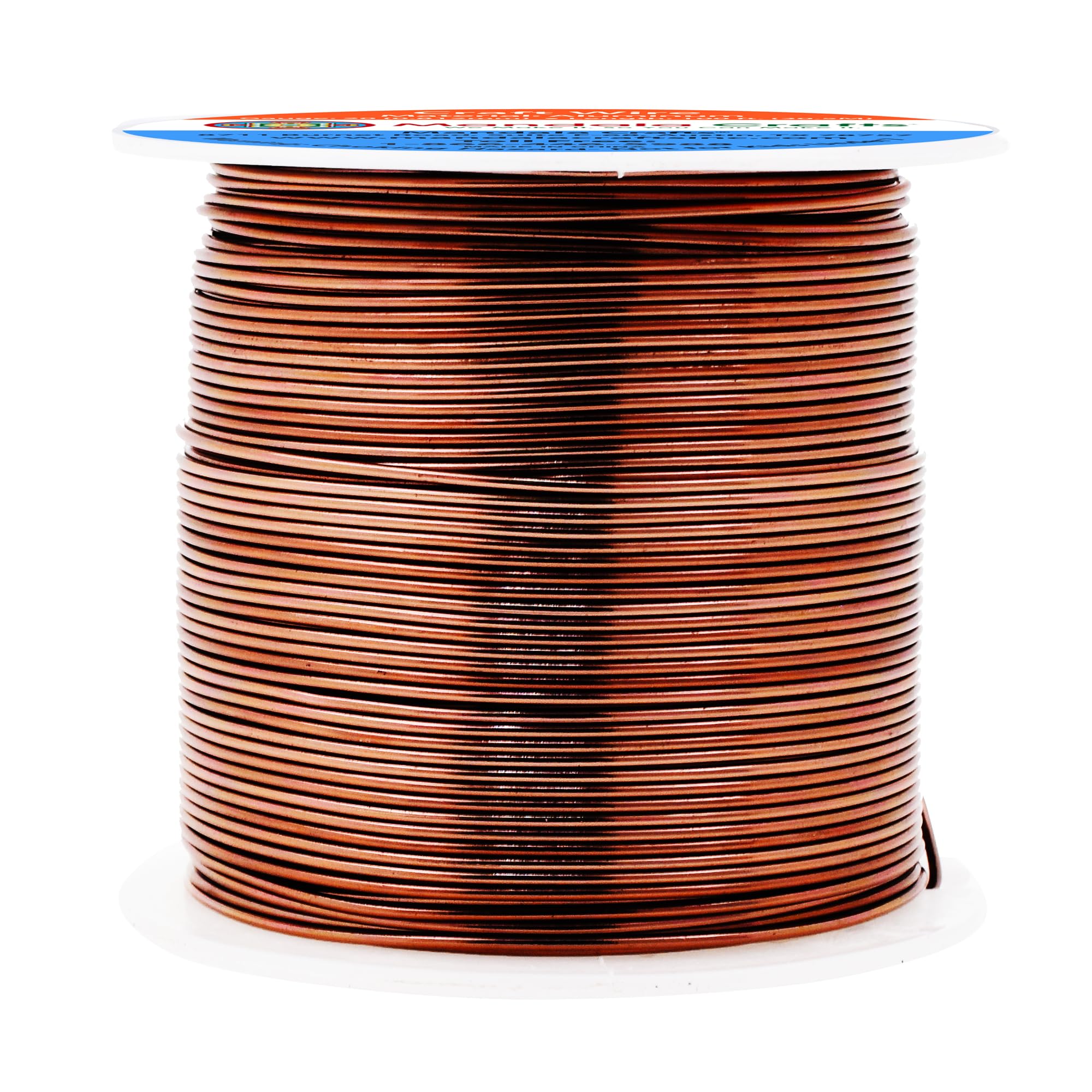Mandala Crafts 20 Gauge Anodized Aluminum Craft Wire for Jewelry Making - 100 FT Colored Flexible Brown Wire - Bendable for Bonsai Armature Crafting Sculpting