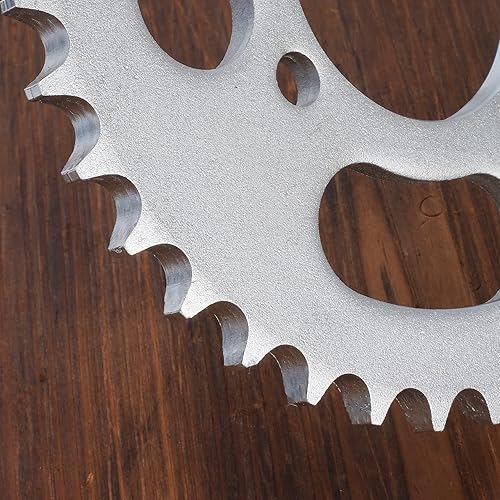 Miniatura 5 de RUTU 428 - Piñón trasero de acero para motocicleta de 50 cc, 90 cc, 110 cc, 110 cc, 125 cc, TaoTao tforce Roketa Coolster Buyang Kymco Kazuma Sunl