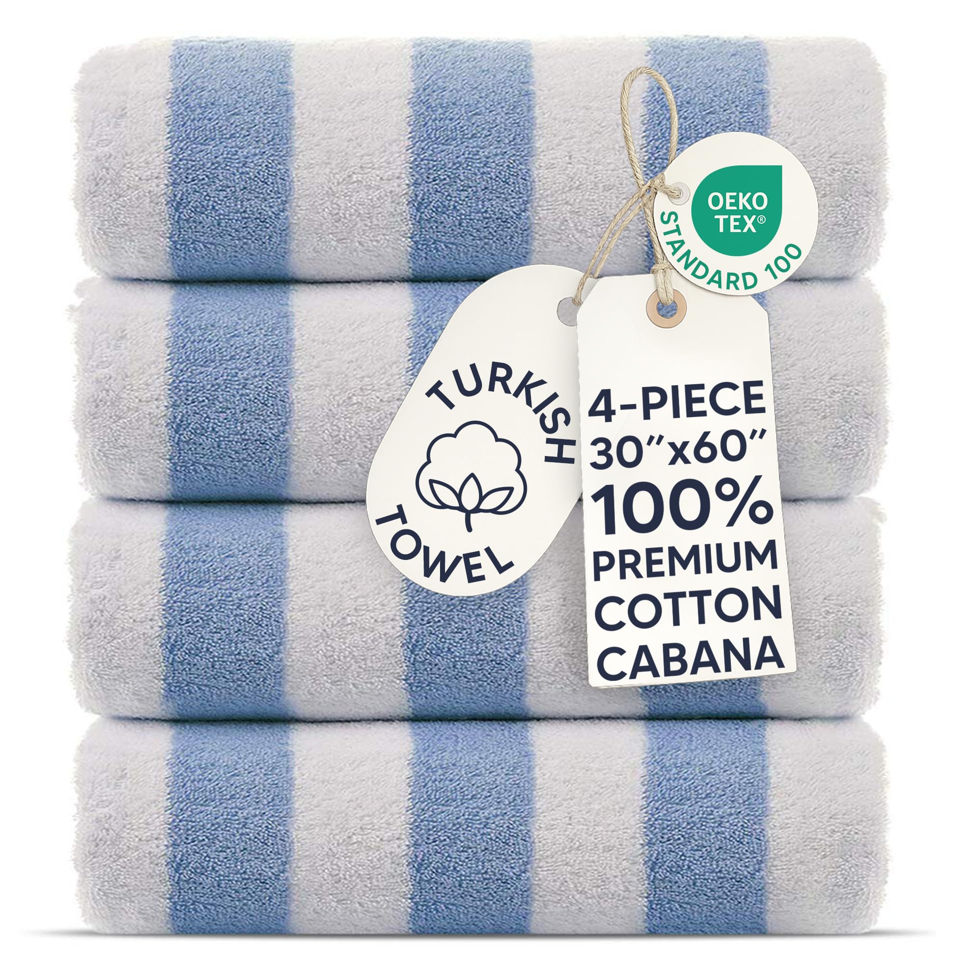 Chakir Turkish Linens Premium Quality 100% Cotton Turkish Cabana