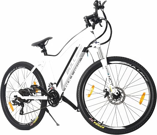 27.5 48 cm Bull Bulls (13.6 AH LG Battery Batteria) MTB bici elettrica e di mountain  bike bicicletta Bike Electric Bike Bicycle White \u0026 Black : Sport e tempo  libero