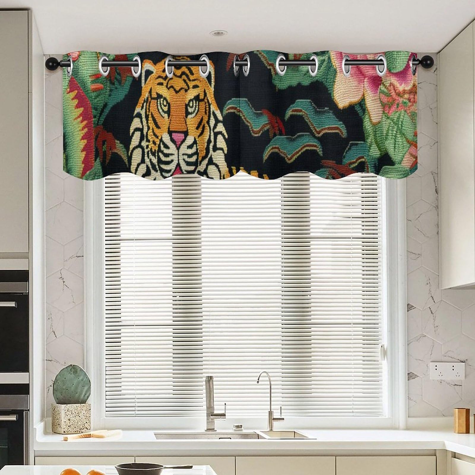 Cenefas de cocina estilo asiático para dar vida y elegancia a tu ventana