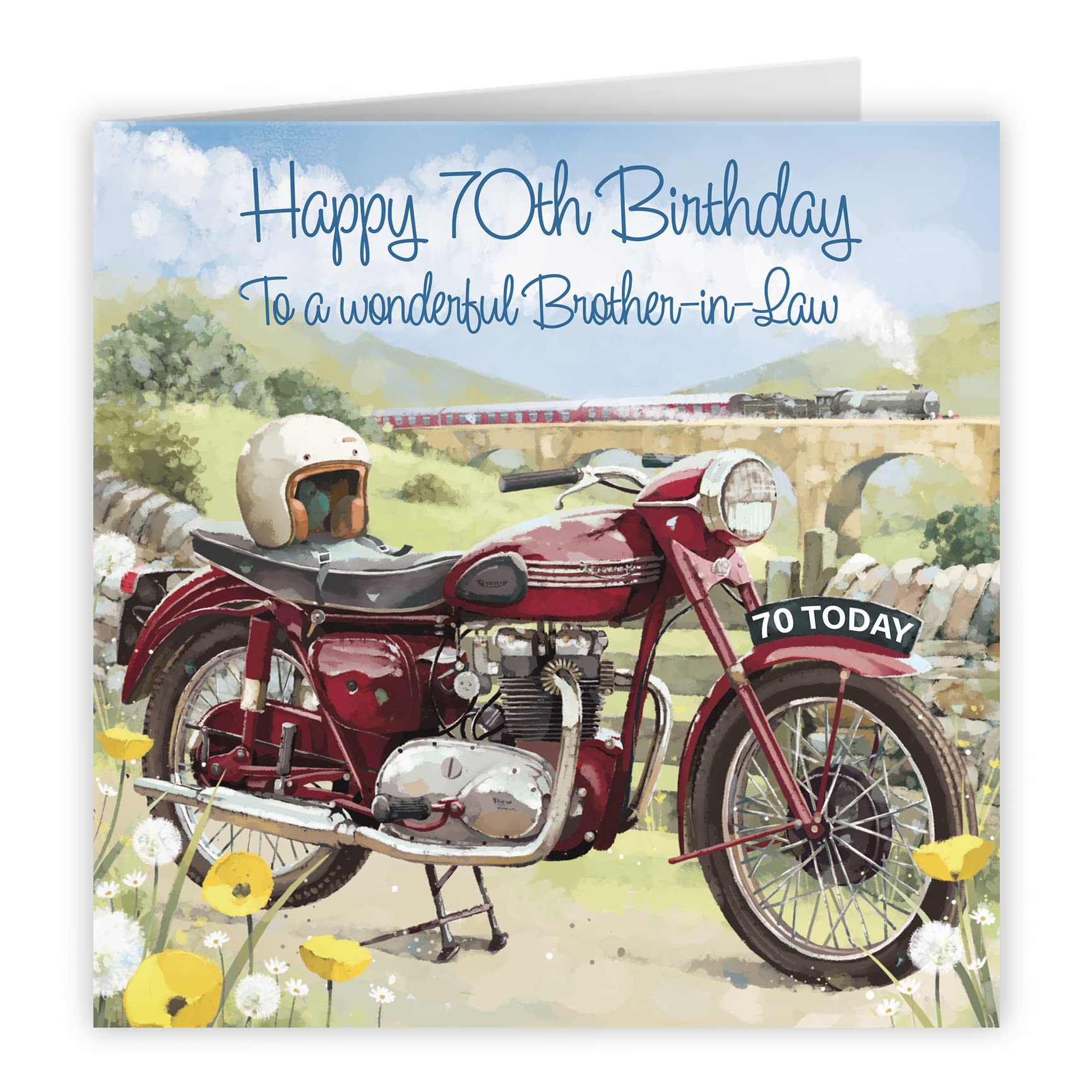 Hunts England Biglietto Di Auguri Per 70° Compleanno Per Cognata – Buon  Compleanno – 70 – Cognata – Collezione, image size:1730x1730