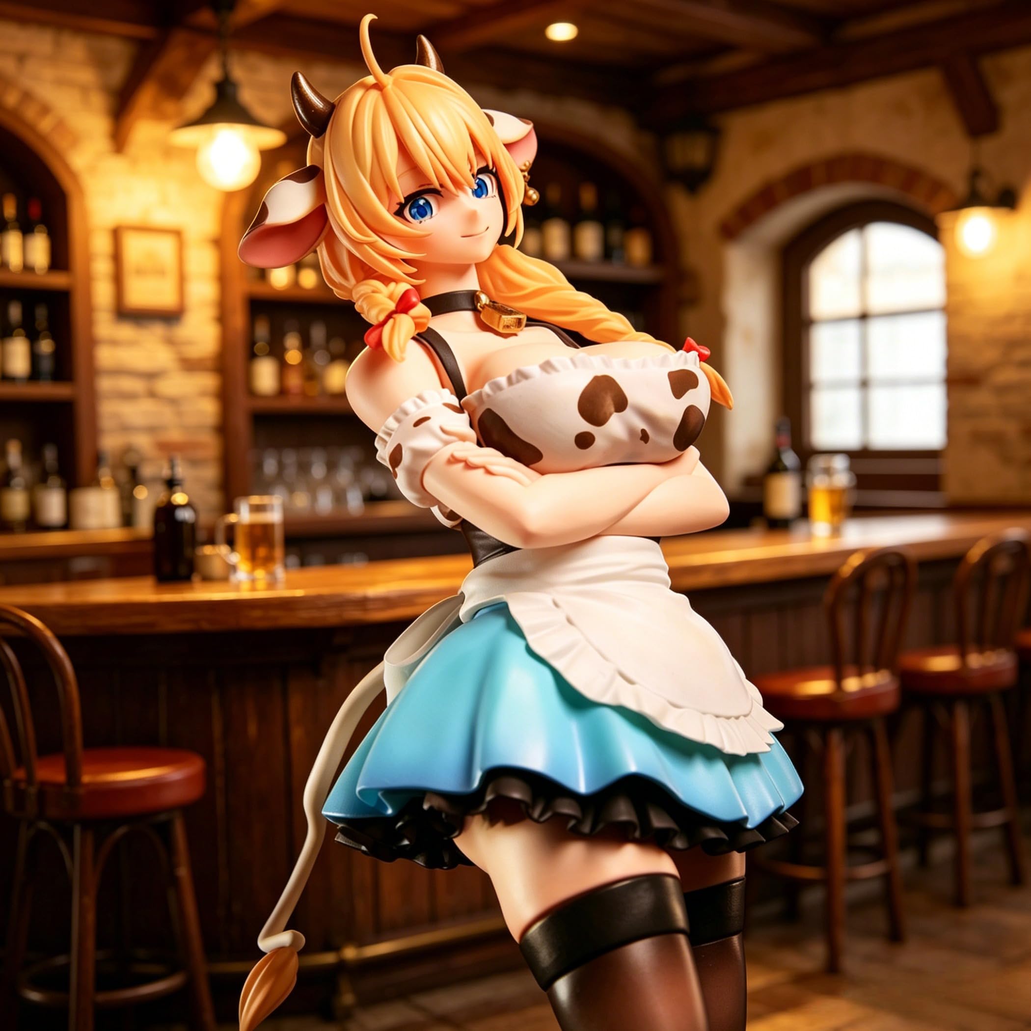 LADoTOYS Magic Continent Land Squad Daisy Taurus Waitress Ver. Cow Maid Girl Action Figure Articolata Modello da Collezione con Accessori, Decorazione Desktop e Regalo 1/12 15 cm