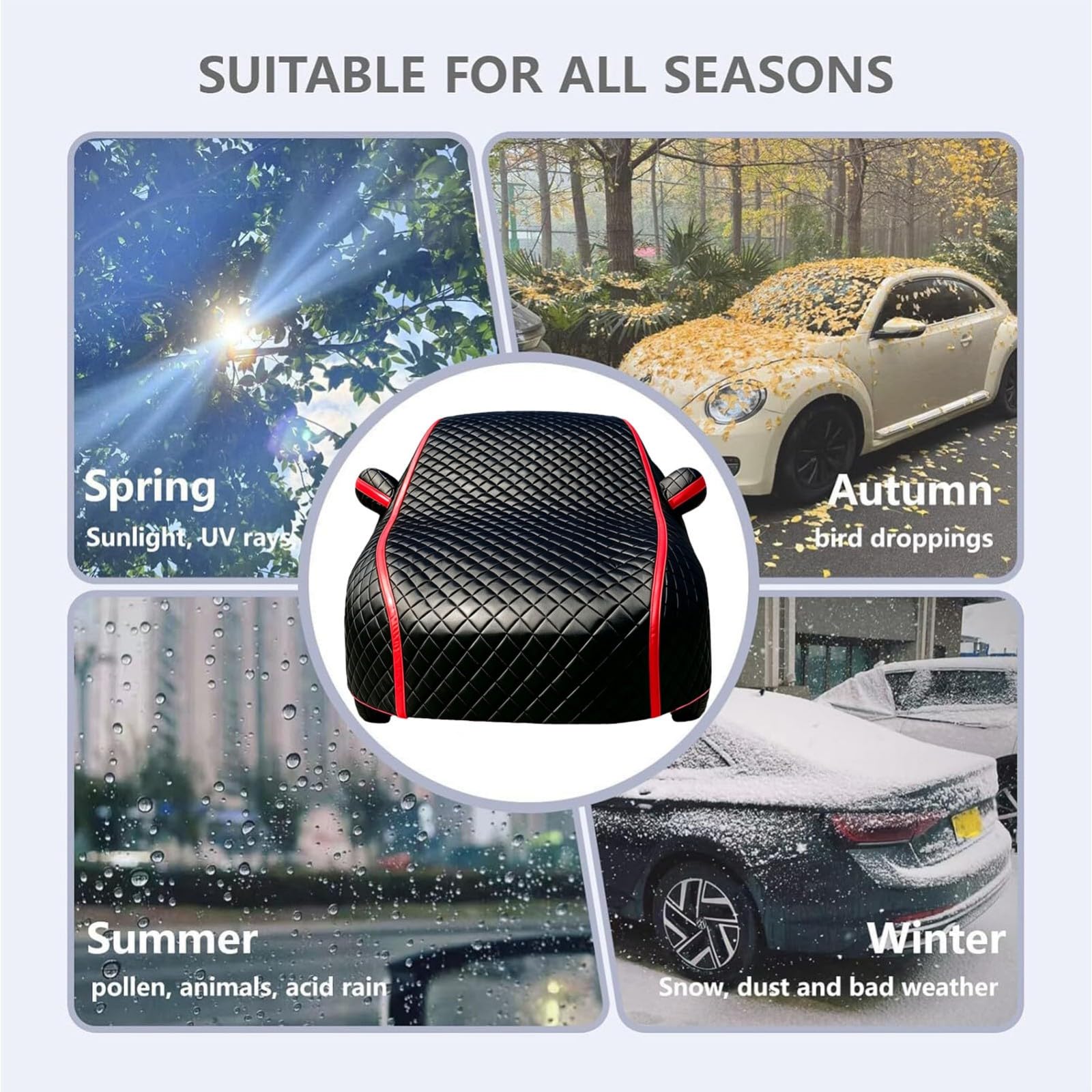 Bâche Voiture Anti-Grêle pour Dacia Duster 2023-2027 | Protection Contre La Grêle,Isolation Thermique,Protection Contre La Neige,Protection Contre Le Gel,Matériau épais écologique