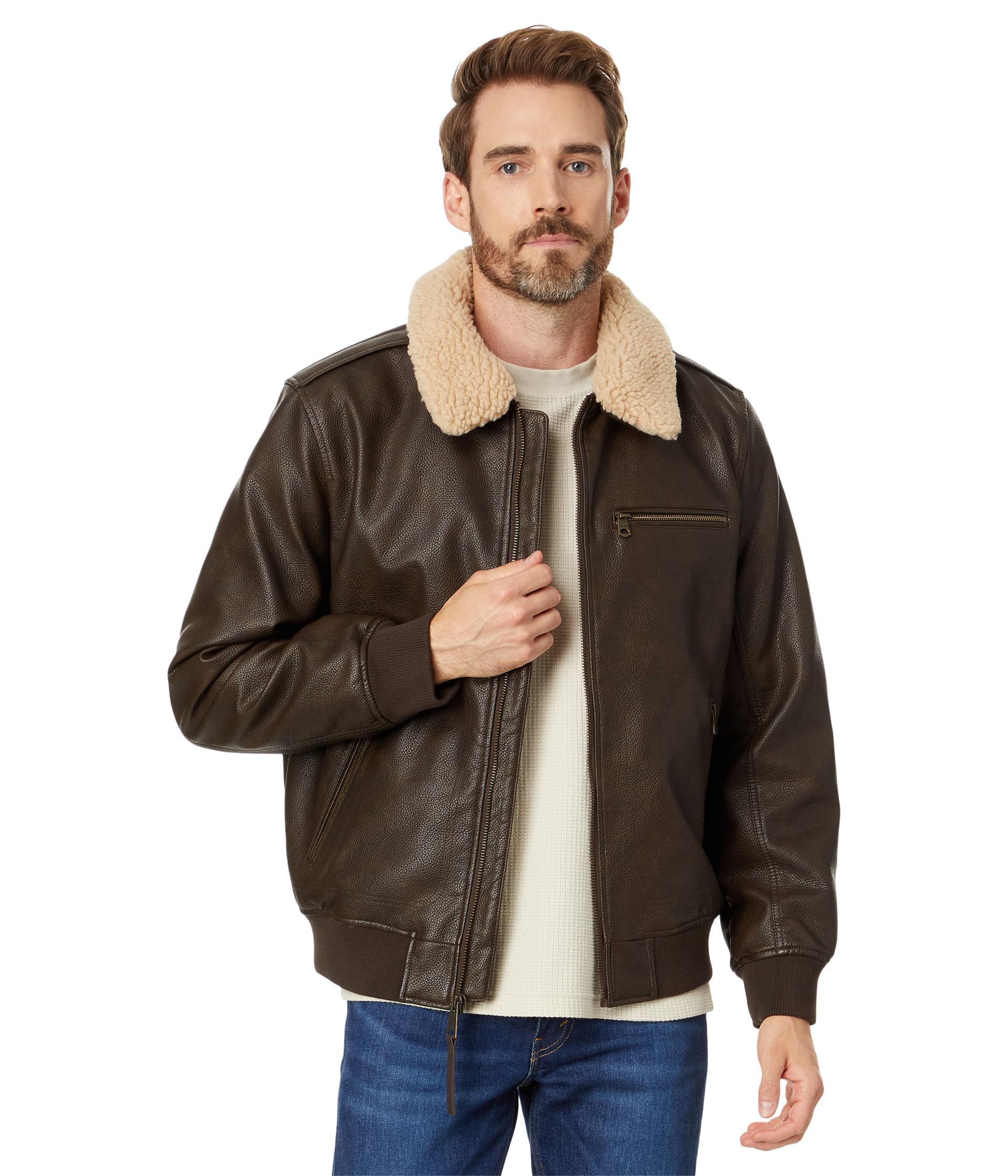 Levi's Faux Leather Aviator Bomber
